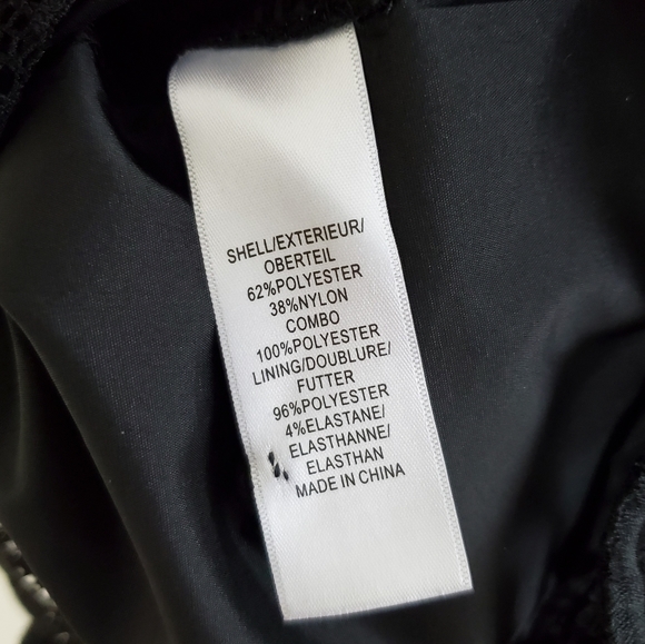 Adrianna Papell Lace Chiffon Scalloped Shift Dress - Picture 14 of 16